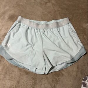 Under Armour Blue Athletic Shorts Lightweight Elastic Waist